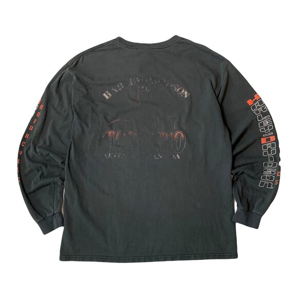 Vintage Harley Davidson Toronto Faded Longsleeve Shirt L - Picture 2 of 8